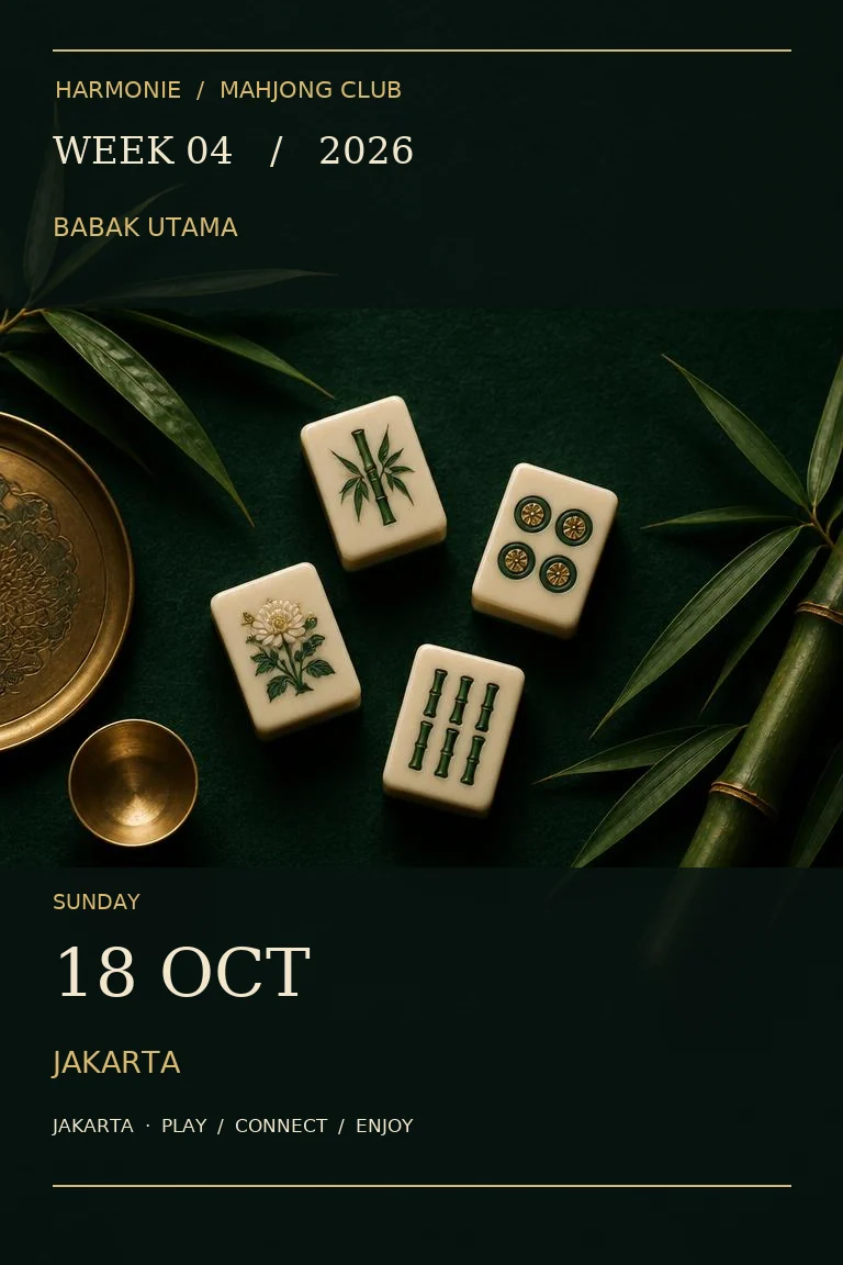 Poster Harmonie Week 4 · 18 Oktober